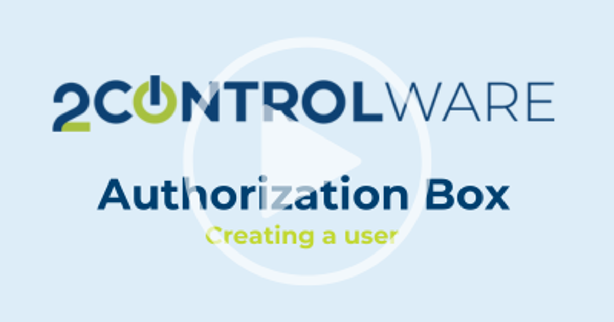 How to Create a User in the Authorization Box