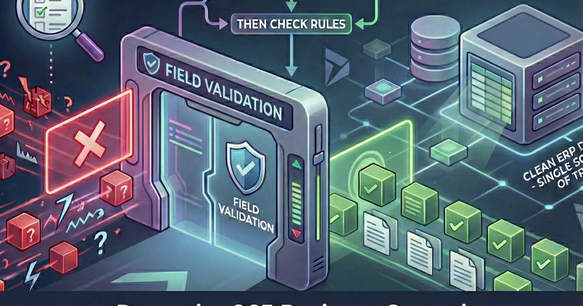 Improve data consistency in Business Central with Field Validation